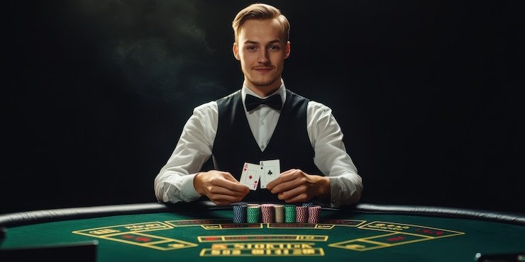 Texas Hold'em Bonus table interface showing Ante, Call, and Bonus betting options